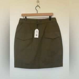 NWT Universal Standard Harper Stretch Cotton Twill Cargo Skirt sz XS (10-12)